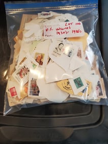Unsorted Used U.S. Stamps- 1930's thru 1980's