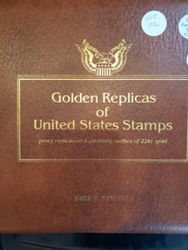 Golden Replicas of U.S. Stamps First Day Cancellations- 32 and Vintage Post Cards