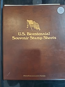 U.S. Bicentennial Sovenir Stamp Sheets - Excellent Condition