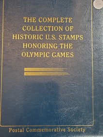 The Complete Collection of Historic U.S. Stamps Honoring The Olympic Games - 15 Oversized Sheets-
