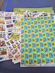 Boys Town and Christmas Seals and Washington State Fruit Stamps 1960's Era