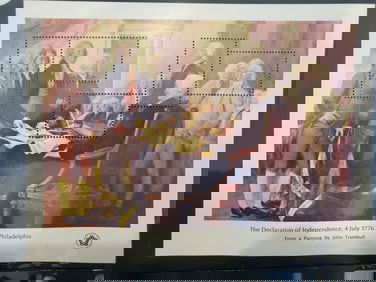 1976 Bicenntenial Souvenir Sheets Scott 1686 and 1687 Mint Condition