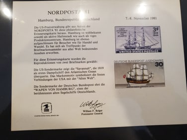 NORDPOSTA 1981 AND Braxiliana 1979 U.S. Airmail 31 cent Postal Card