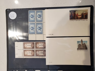 Multiple Blocks of 4 and several Mint Postal Service Postal Cards 13 cent