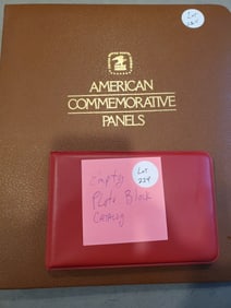 Empty Plate Block Holder & Empty American Commemorative Panel Binder
