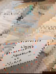 Foreign/International Box= Many packets - Many Sorted- Multiple Years- Argentina, France, Panama,