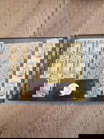 U.S. Commemorative Blocks of 7's and Kennedy 5 cent pairs