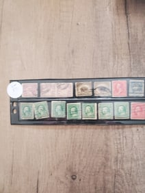 U.S. Multiple Franklin and Washington One cent Stamps