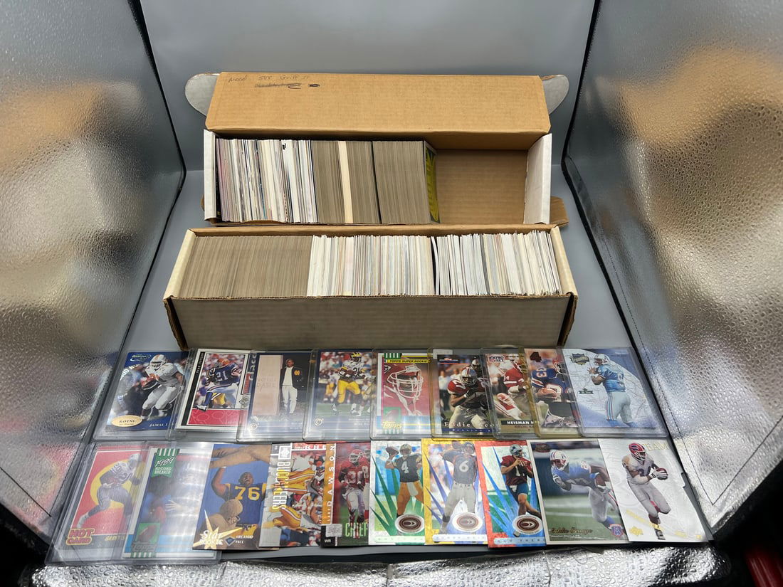 Lot of (2) Boxes of Assorted Football Cards W/ Stars & Rookies - Varying Conditions (1 of 3)