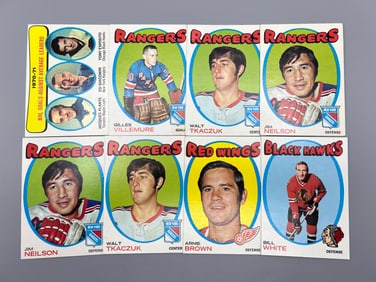 Lot of (8) 1971-72 Topps Hockey Cards - Varying Conditions