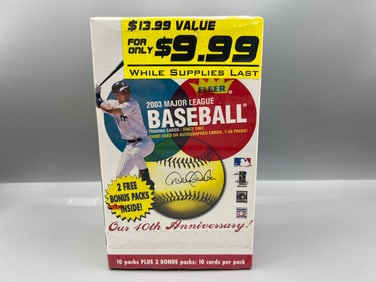 2003 Fleer Tradition Baseball Sealed Blaster Box