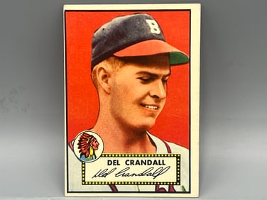 1952 Topps Del Crandall #162