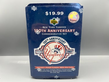 2003 Upper Deck New York Yankees 100th Anniversary Sealed Commemorative Set