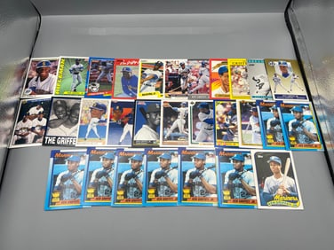 Lot of (25+) Assorted Ken Griffey Jr. Baseball Cards W/ 1989 Topps Traded RC #41T and 2nd Year Cards