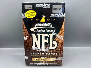 1997 Pinnacle Action Packed Football Sealed Blaster Box