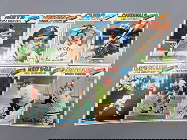 Lot of (8) 1977 Topps Baseball Star Player Cards - Varying Conditions