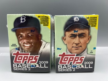 Lot of (2) 2009 Topps Series 2 Baseball Sealed Cereal Boxes
