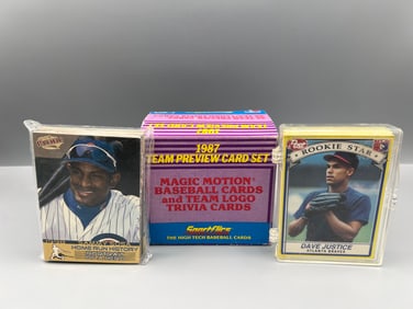 Lot of (3) Assorted Baseball Complete Small Sets