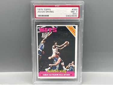1975 Topps Julius Erving #300 PSA NM 7 (OC)