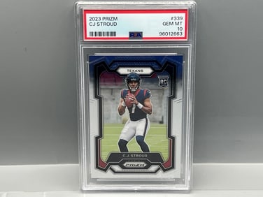 2023 Panini Prizm CJ Stroud RC #339 PSA Gem Mint 10