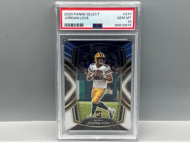 2020 Panini Select Jordan Love RC #247 PSA Gem Mint 10