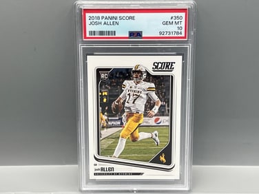 2018 Panini Score Josh Allen RC #350 PSA Gem Mint 10