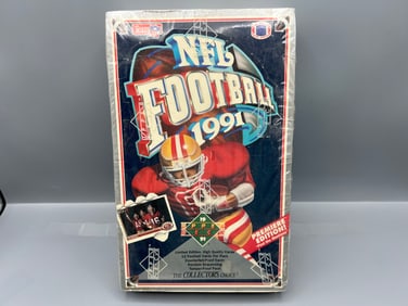 1991 Upper Deck Football Sealed Wax Box - Possible Brett Favre RCs