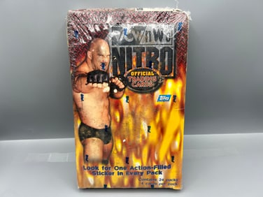 1999 Topps WCW NWO Nitro Sealed 24ct. Wax Box - damage to box