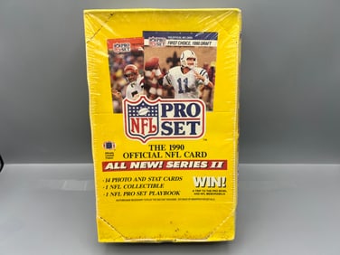 1990 Pro Set Series 2 Football Sealed Wax Box