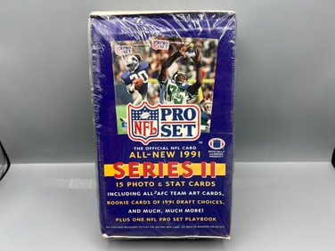 1991 Pro Set Series 2 Football Sealed Wax Box