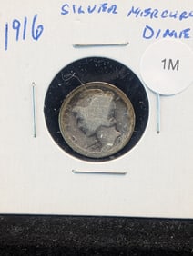 1916 Mercury Dime- 90% Silver