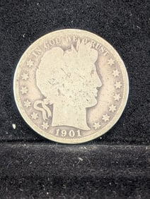 1901 Barber Half Dollar