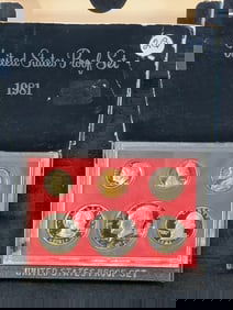 1981-S Type 2 Proof Set- Grey Sheet $225