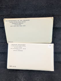 1971 P & D & 1972 P & D United States Original 11-Coin Mint Sets With OGP & COA's. 22 Coins.