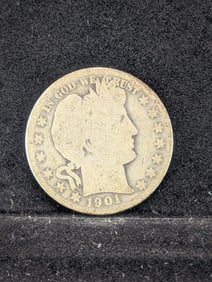 1901-O Barber Half Dollar