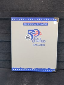 1999-2008 Statehood Quarters Official U.S. Mint Slide Album. Positions For 100 Coins.
