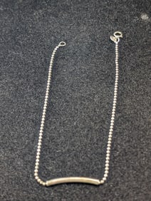 9 1/2" .925 Ball Chain Bracelet. 1.9 grams