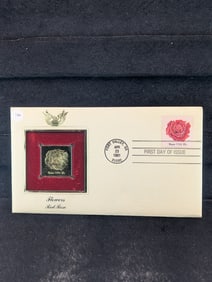 1981 Red Rose First Day Cover Stamp