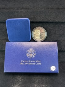 1993-S Bill of Rights Proof Silver Dollar