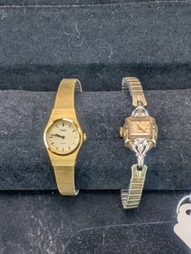 2- Vintage Ladies Watches- Not Working- Bulova and Pulsar