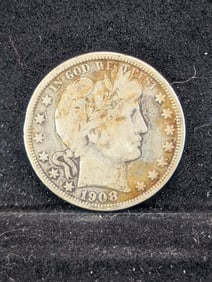 1908-D Barber Half Dollar