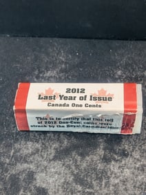 Roll Of 2012 Canadian Pennies
