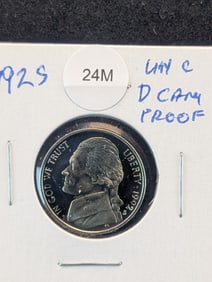 1992-S Jefferson Nickel Proof