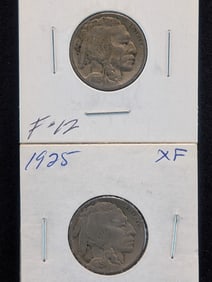 1925, 1925-S Buffalo Nickels