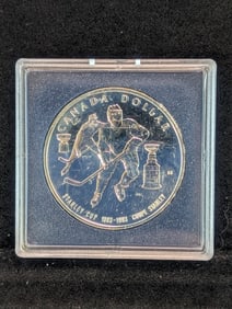 1993 Stanley Cup Sterling Silver Proof Canada Dollar, 25.175 Grams