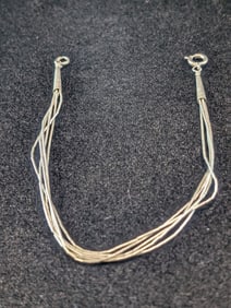 Carolyn 8" Pollack CP Navajo .925 5 Strand Liquid Silver Bracelet. 2.5 grams.