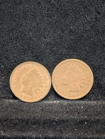2 Indian Head Pennies (1903 & 1907)