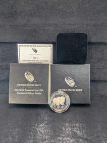 2013-W Girl Scouts Centennial Proof Silver Dollar