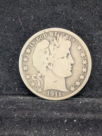1911-S Barber Half Dollar