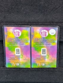 2-.999 Fine Silver, 1 Grain, Sealed, Wealth you Can Hold!